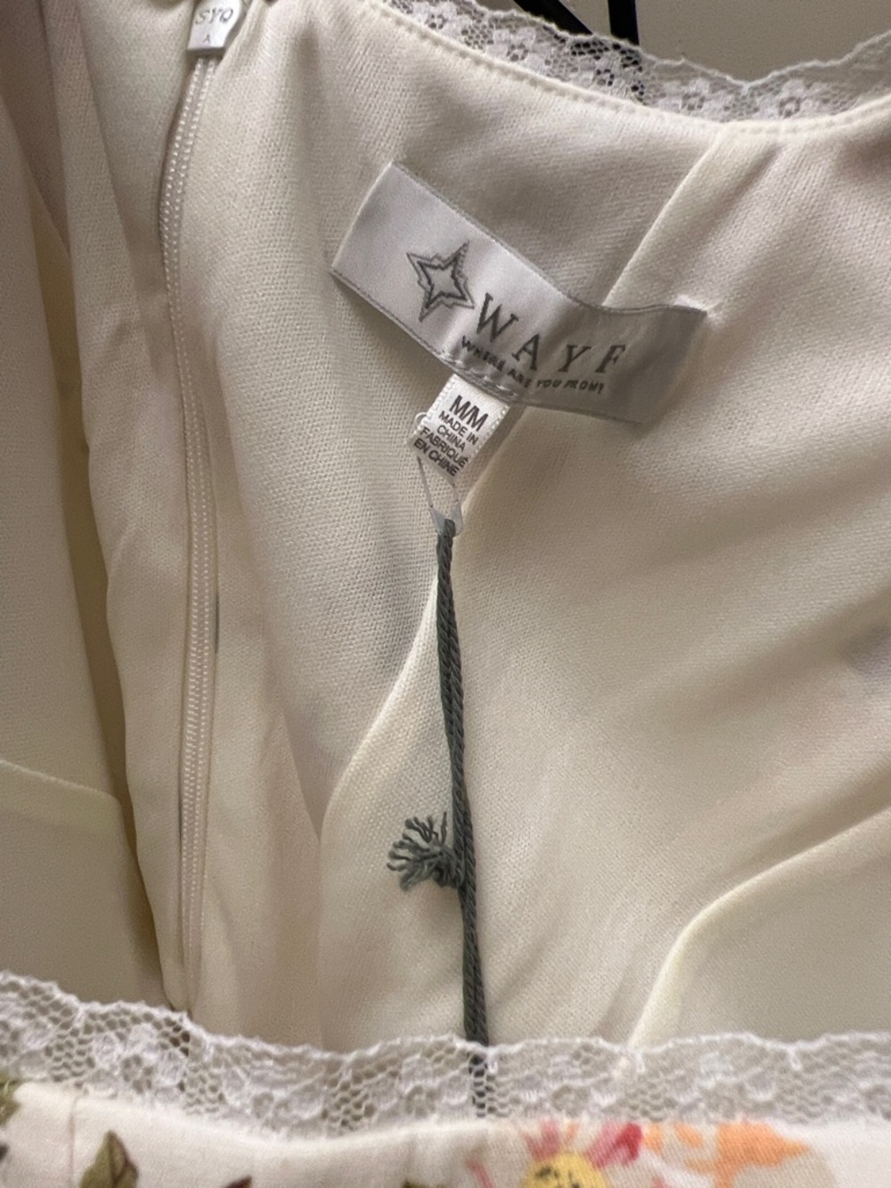 WAYF - Corset Style White Roses Floral Sleeveless Midi Dress - Cotton - Picture 3 of 11
